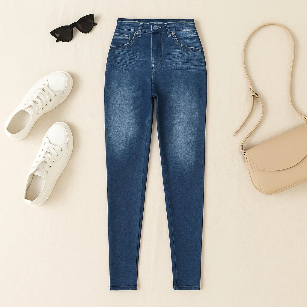 Pantaloni da donna effetto jeans