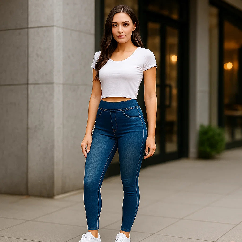Pantaloni da donna effetto jeans